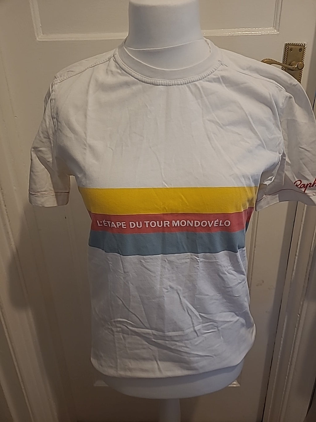 Mens Size Large White Short Sleeved Mondlivo Tshirt