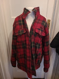 Mens Port Nova Size XXL Red Check Full Zip Jumper