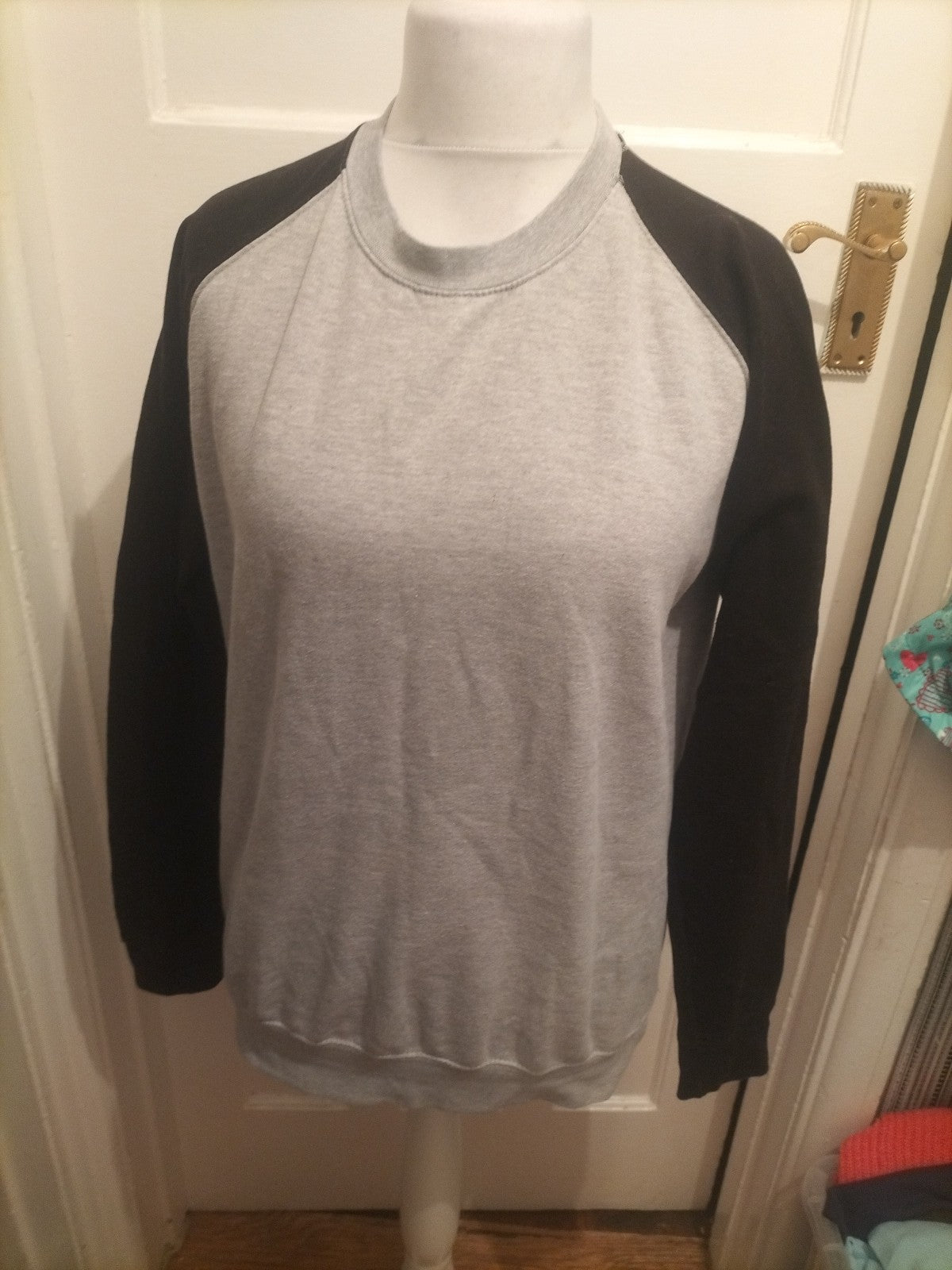 AWDIS Small Grey And Black Pullover Jumper