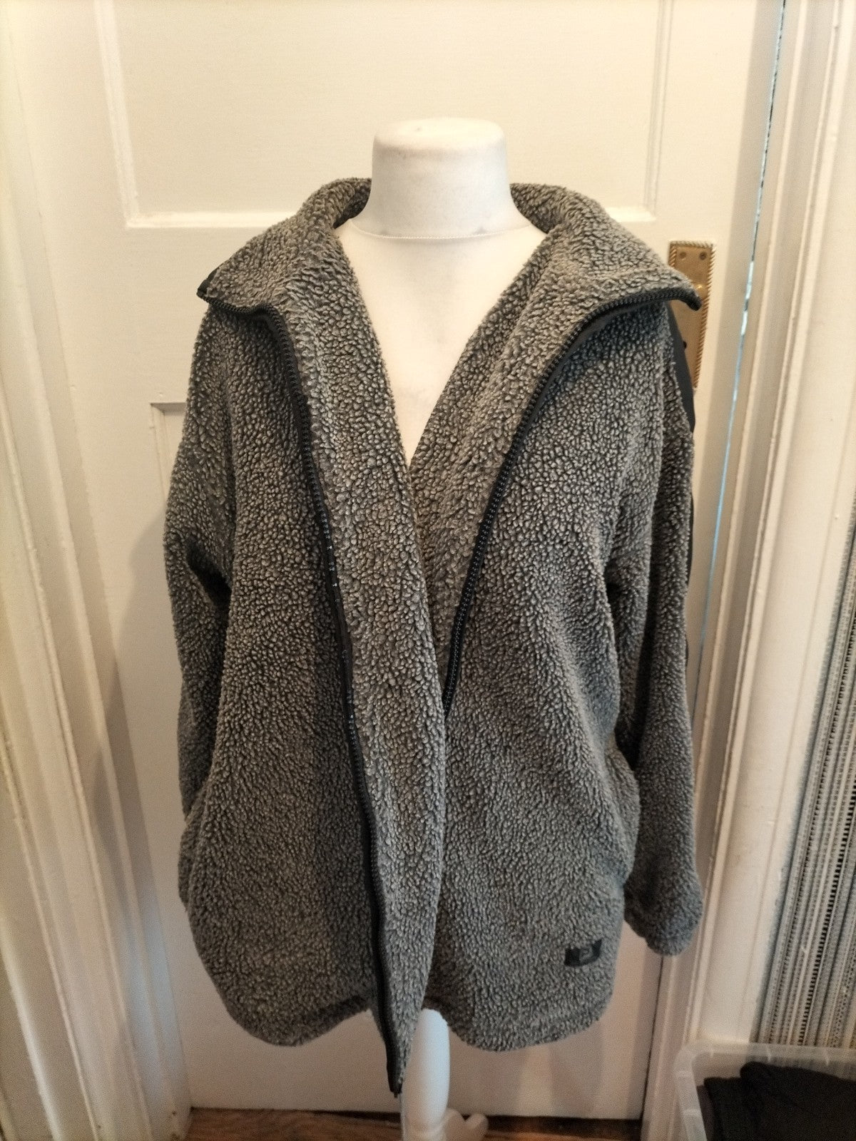 Mens Petroleum Size Large Grey Full Zip Jacket