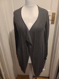 Ladies Next Size 10 Grey Long Length Cardigan
