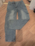 Prettylittlething 10 Wide Leg Jeans Ripped