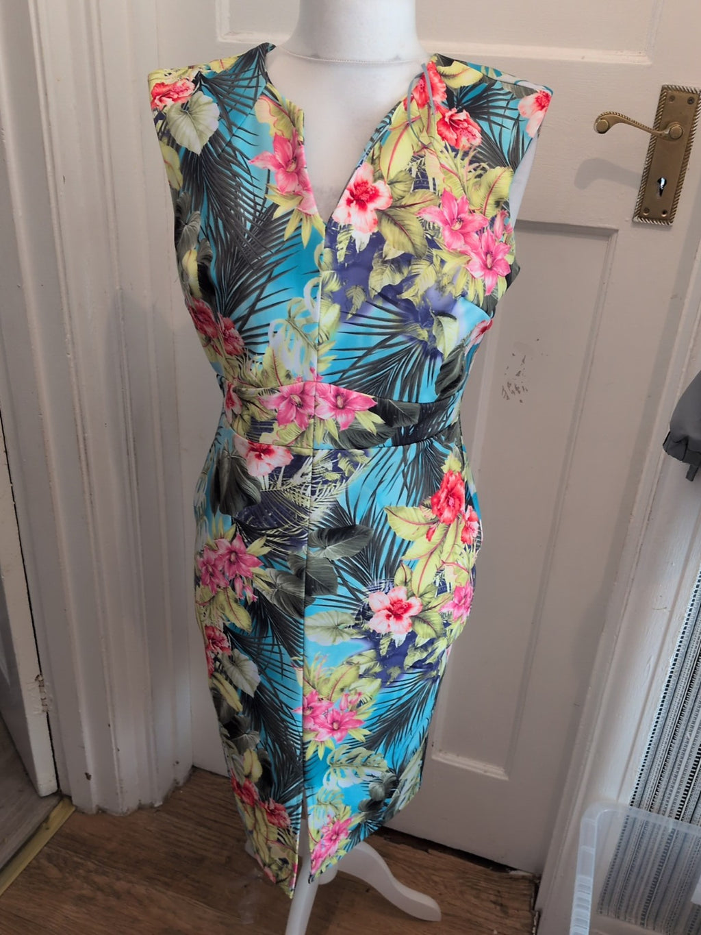 George 12 Floral Print Multicoloured Sleeveless Dress
