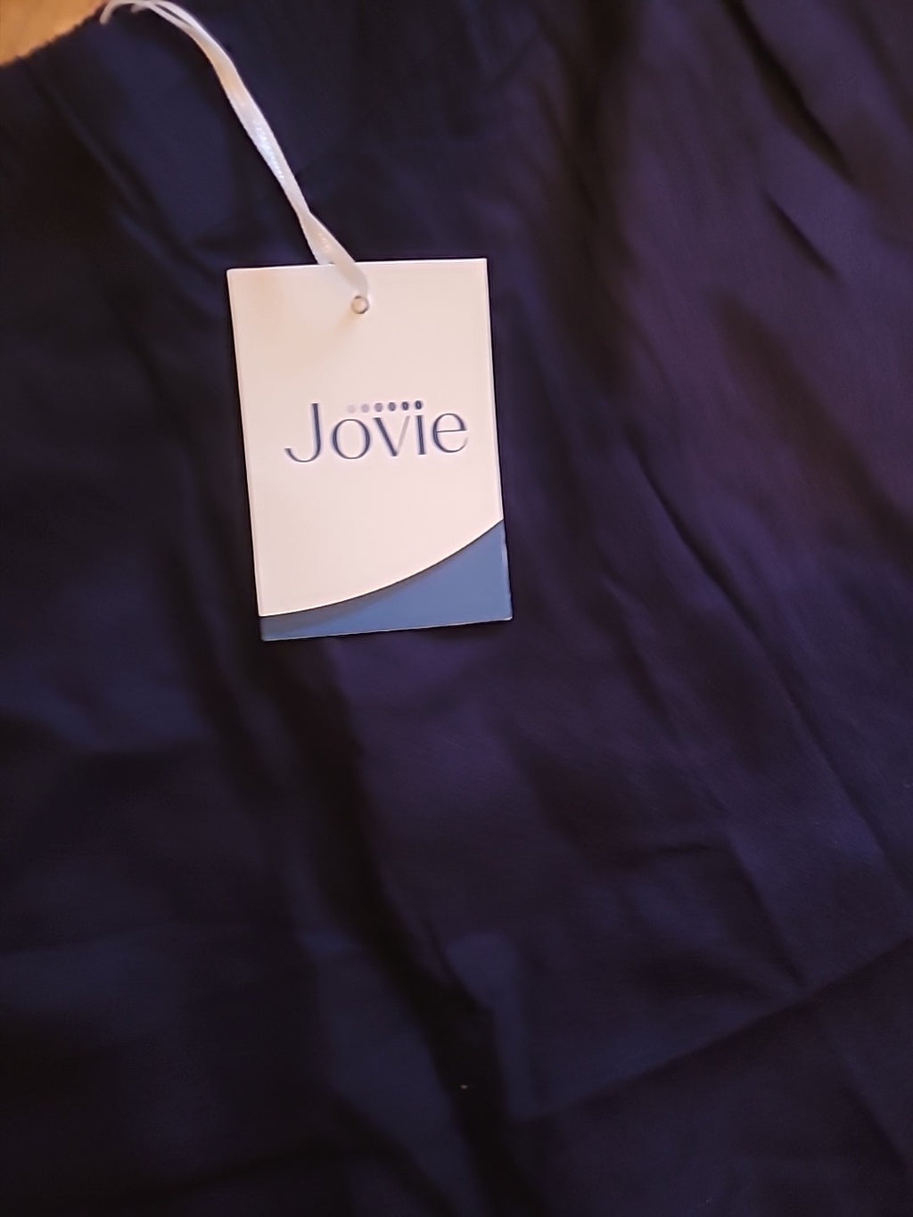 Brand New Ladies Jovie Size L/XL Navy Elasticated Wide Leg Trousers