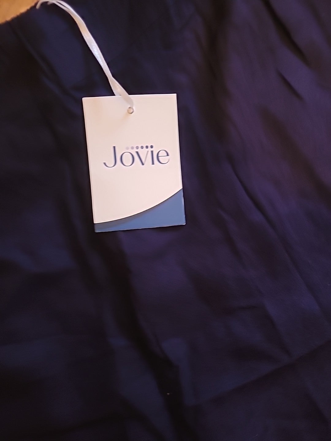 Brand New Ladies Jovie Size L/XL Navy Elasticated Wide Leg Trousers