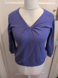 Marks And Spencer 14 Mauve Long Sleeve V Neck Jumper