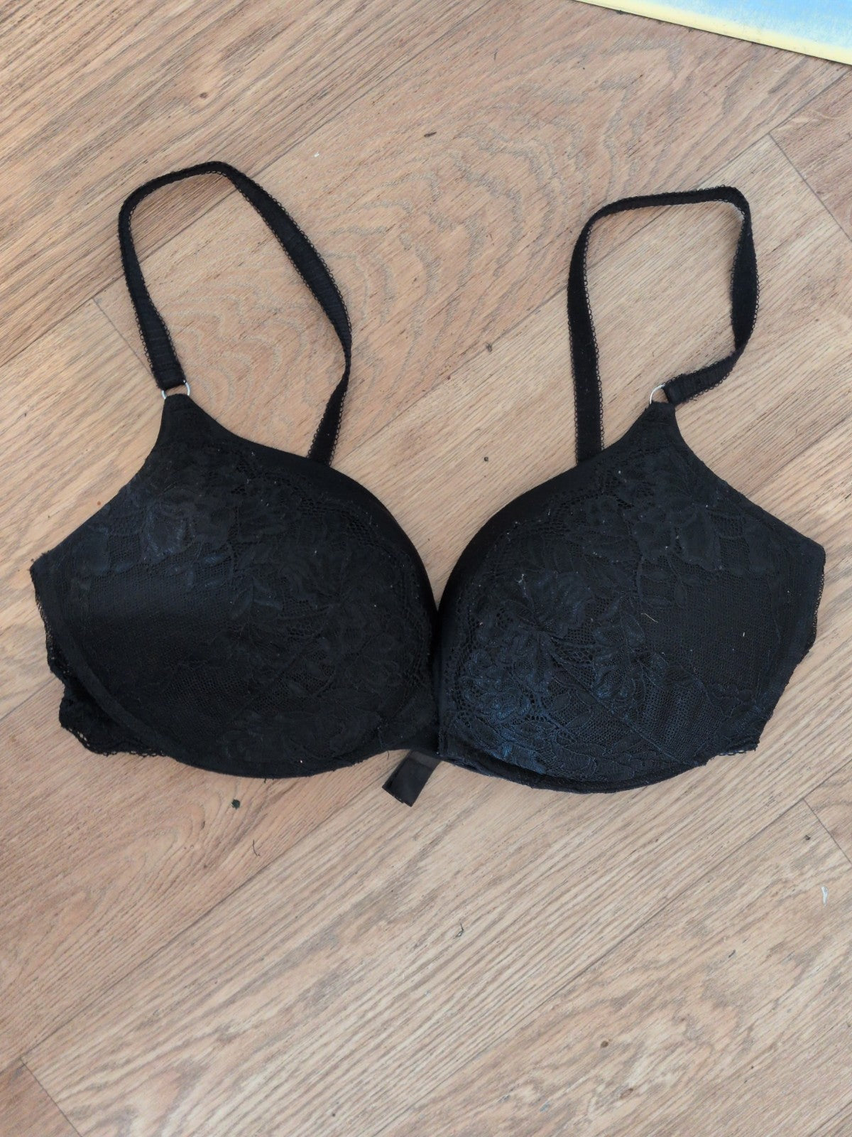 38C Black Primark Full Cup Bra Padded And Wired