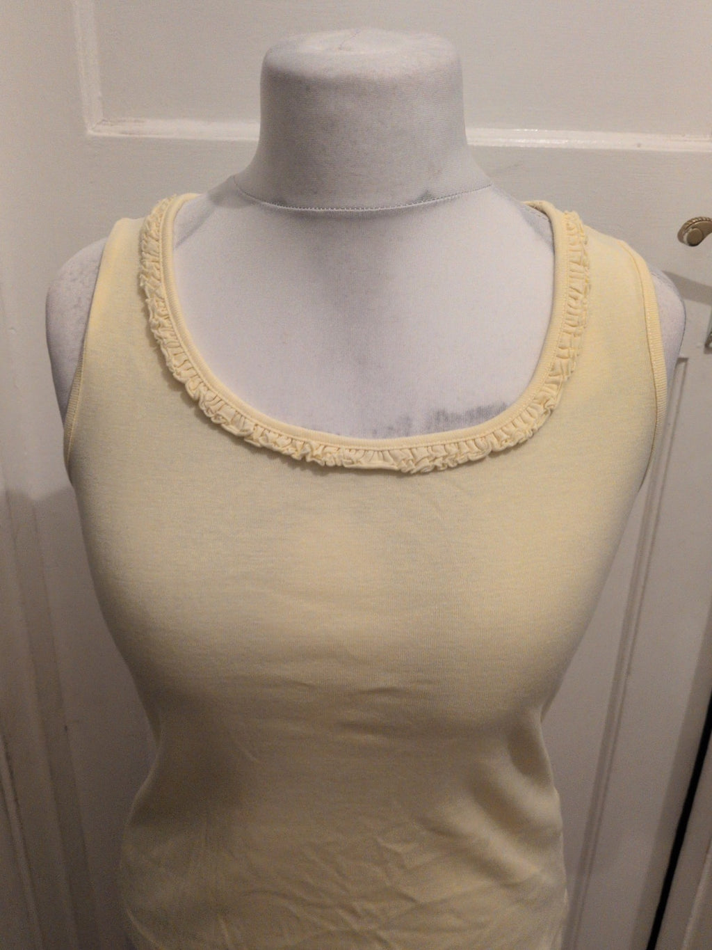 Debenhams 12 Pale Yellow Sleeveless Blouse