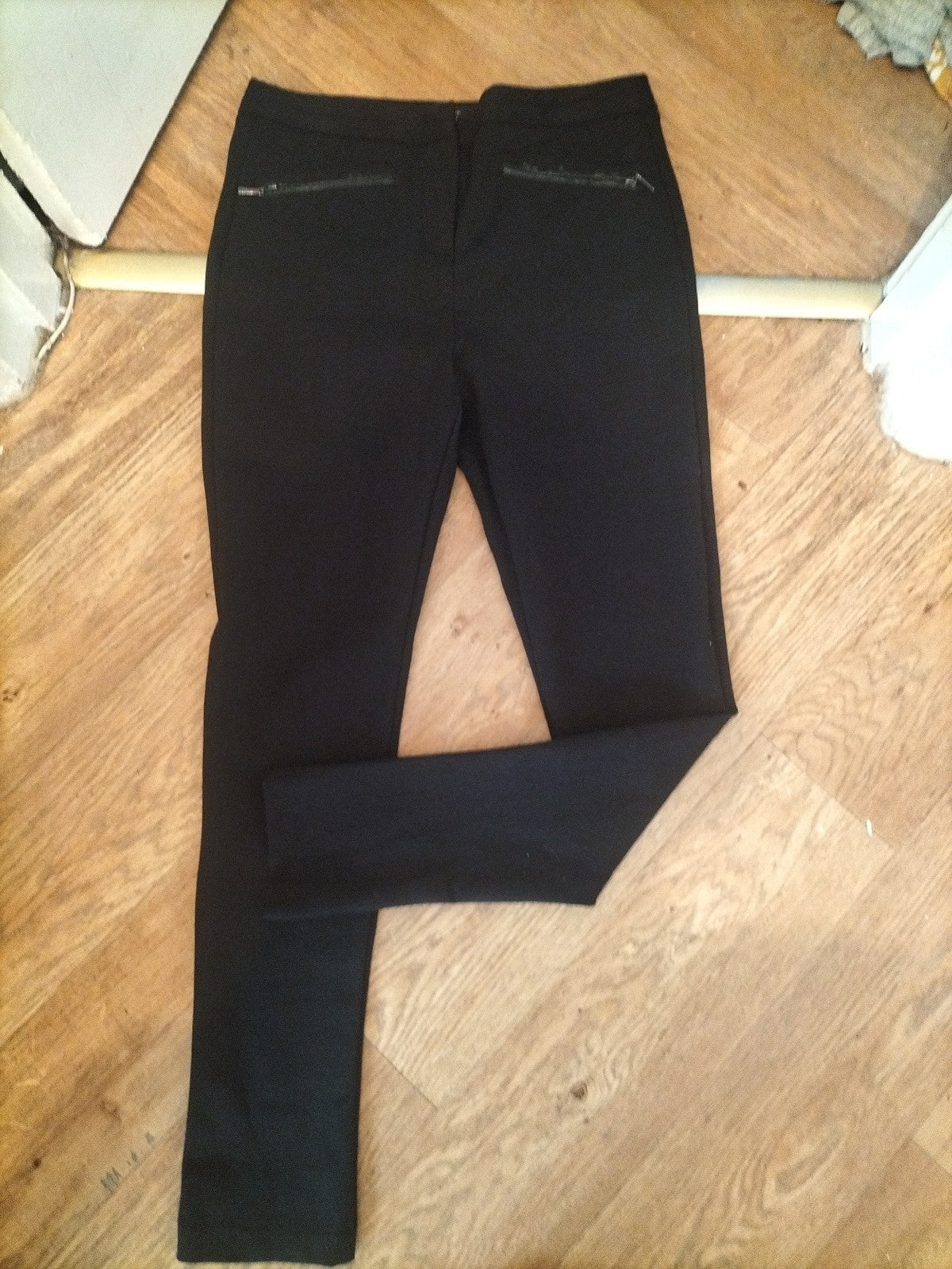Autograph 12 Long Leg Black Smart Trousers
