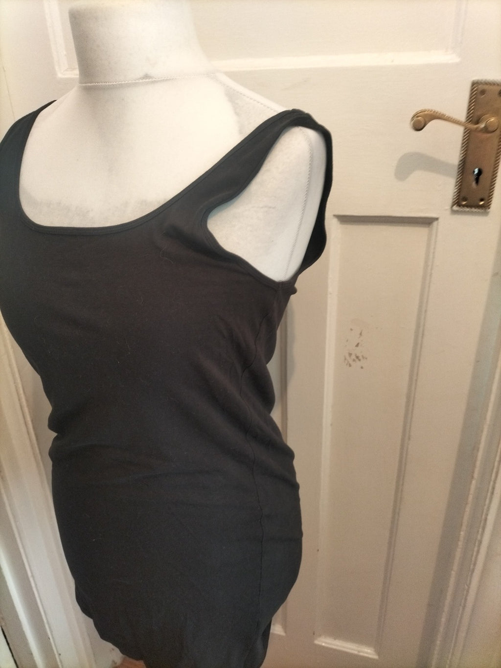 Primark 14-16 Black Longline Vest Top