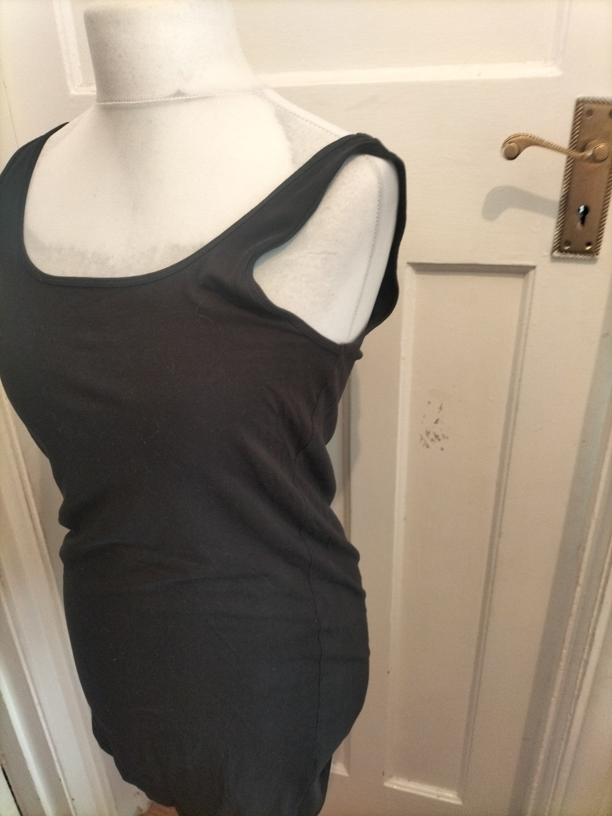 Primark 14-16 Black Longline Vest Top