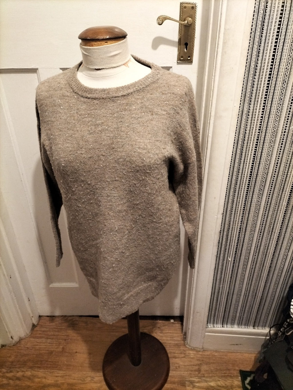 Ladies Primark Size 2xs Beige Fluffy Pullover Jumper
