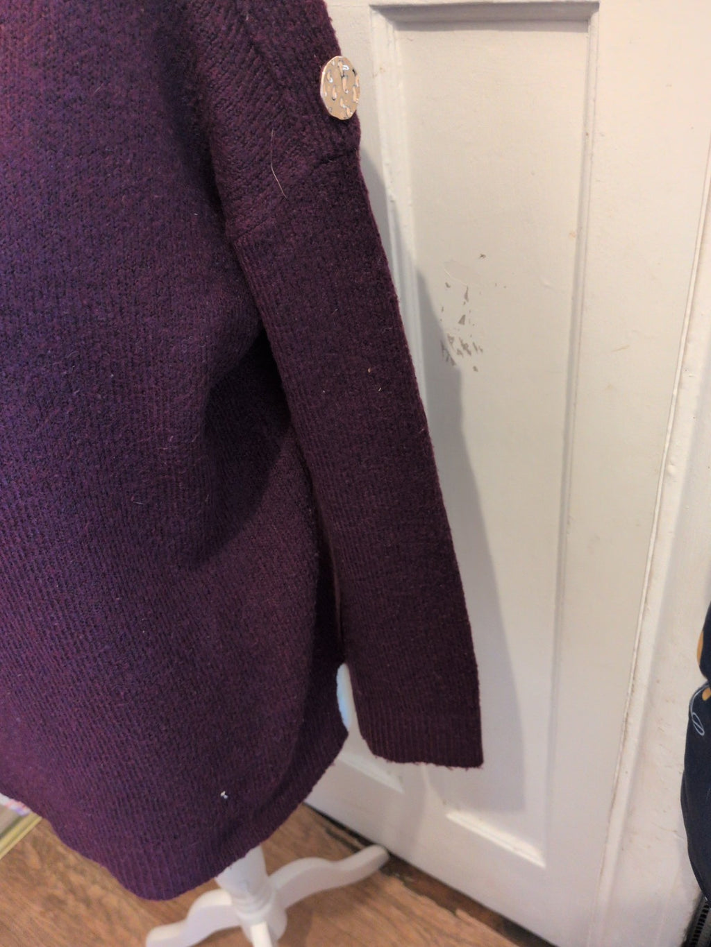 Ladies Dorothy Perkins 10 Dark Purple Pullover Jumper