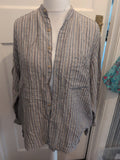 Next Small Multi Stripe Long Sleeve Uncollared Shirt