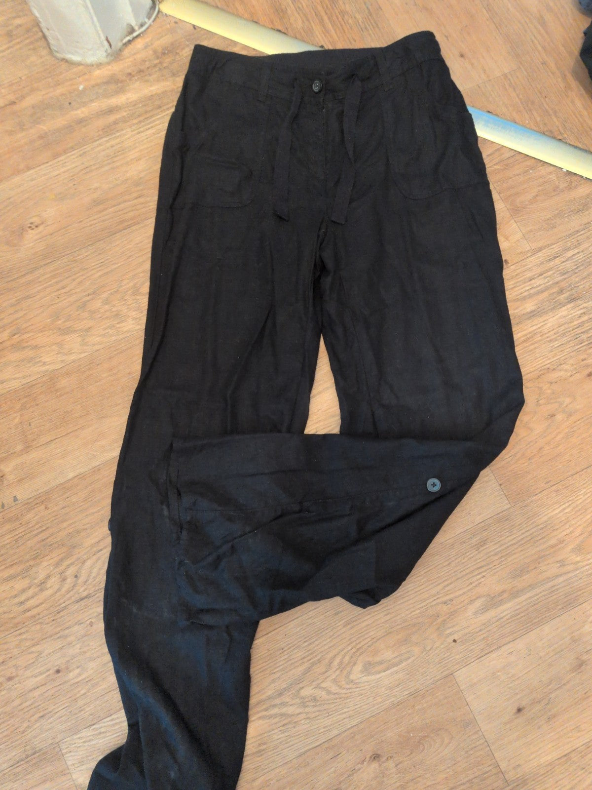 F&F 10 Black Elasticated Trousers