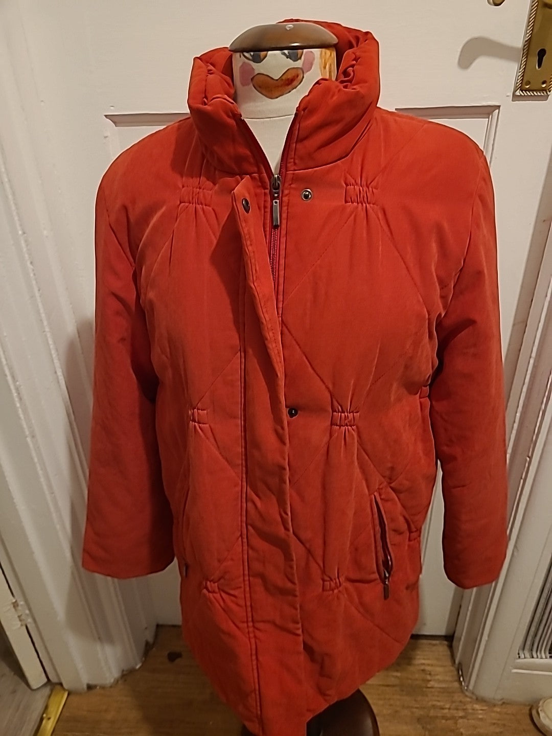 Ladies Concept Size Large Red Lined Coat