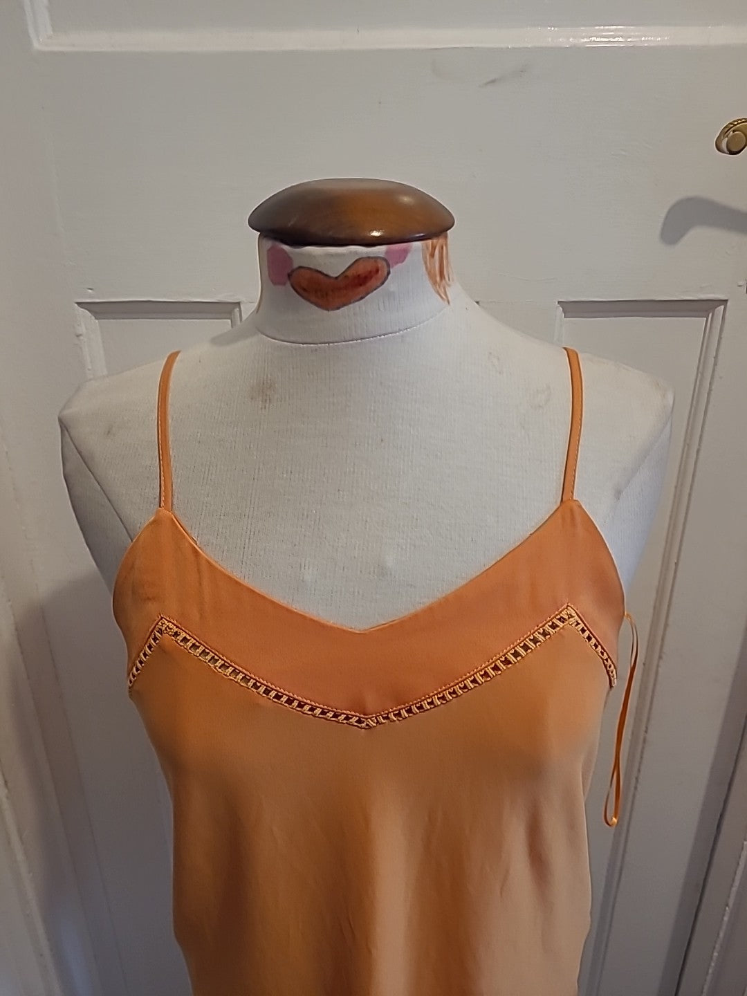 Ladies Next Size 6 Orange Sleeveless Blouse