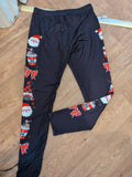 Ladies Large Black Christmas Leggings
