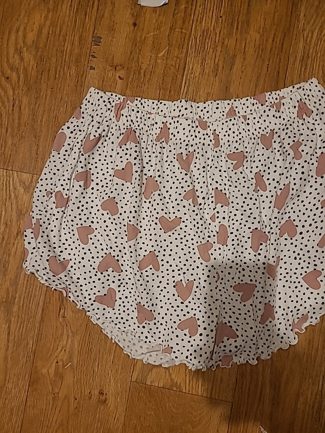 Ladies Tu Size 10 Polkadot Loveheart Sleep Shorts
