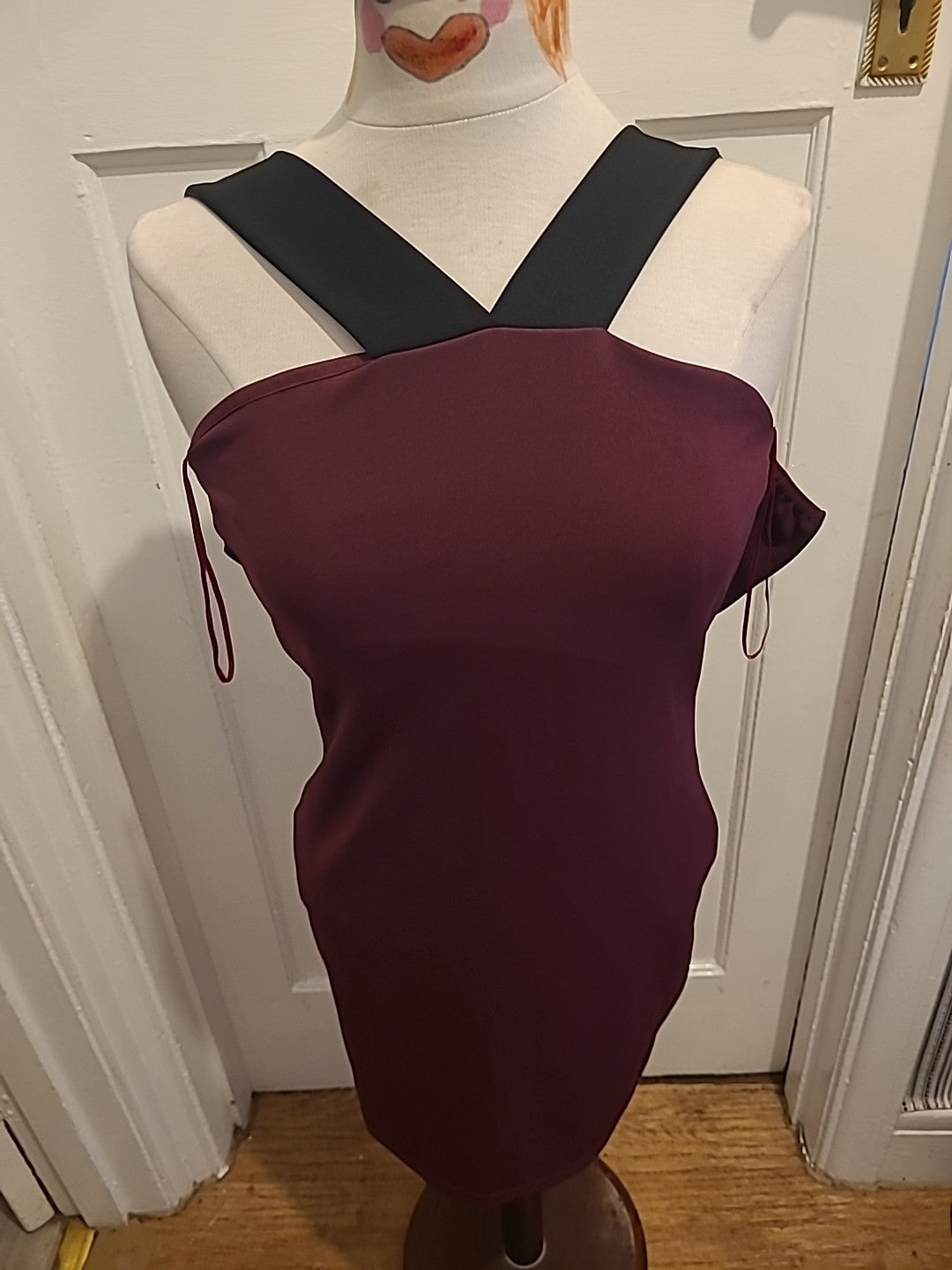 Ladies Missguided Size 10 Purple Sleeveless Short Dress