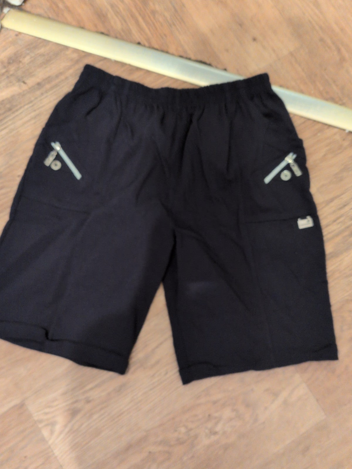 T4 Navy Elasticated Shorts