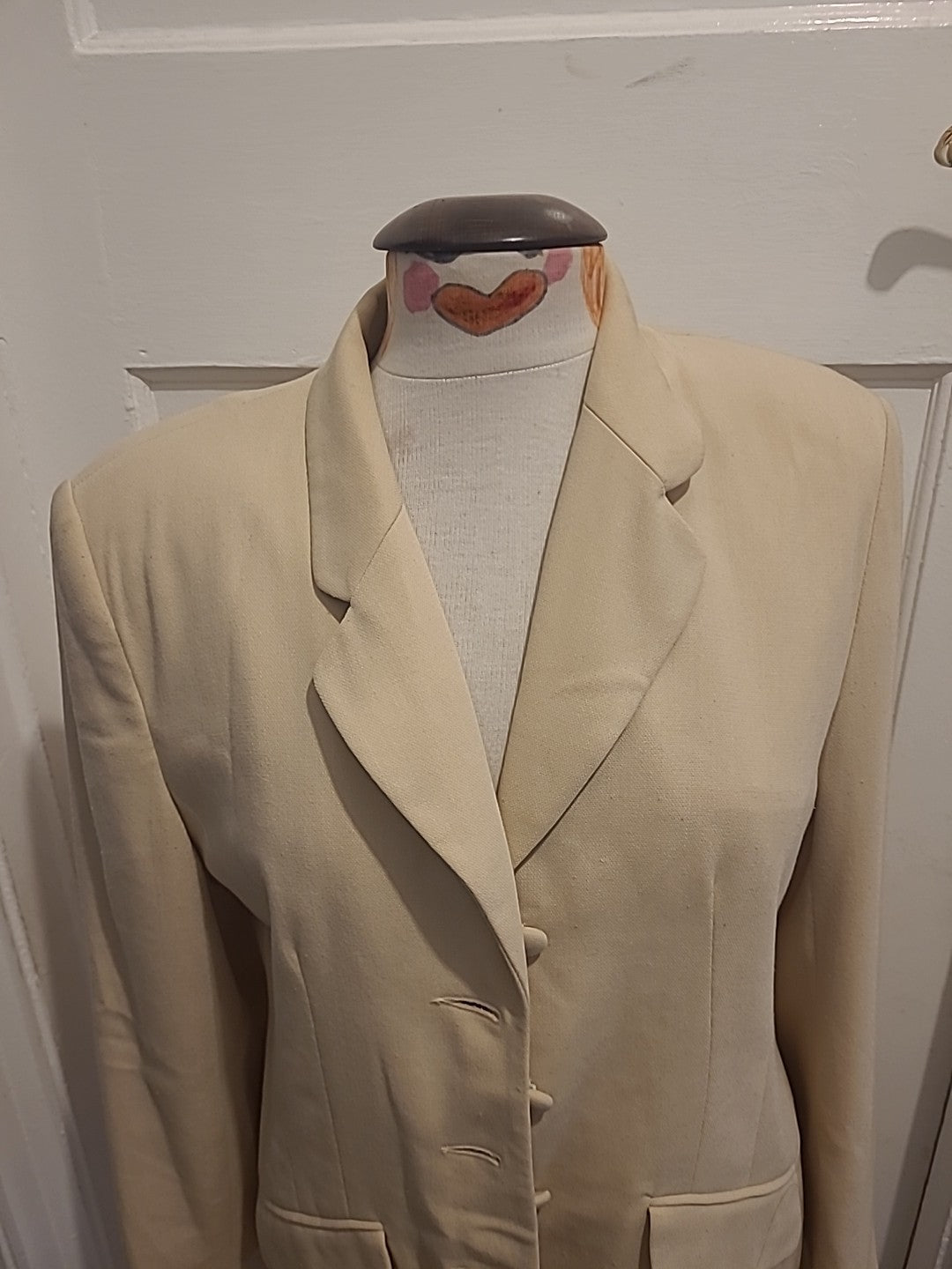 Ladies Debenhams Cream/Beige Long Sleeve Blazer Jacket