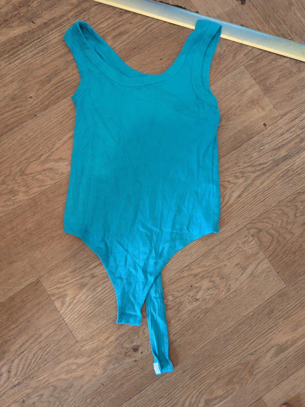 New Look 10 Aqua Blue Sleeveless Bodysuit