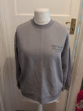 Ladies Primark Size Medium Grey Print Pullover Jumper
