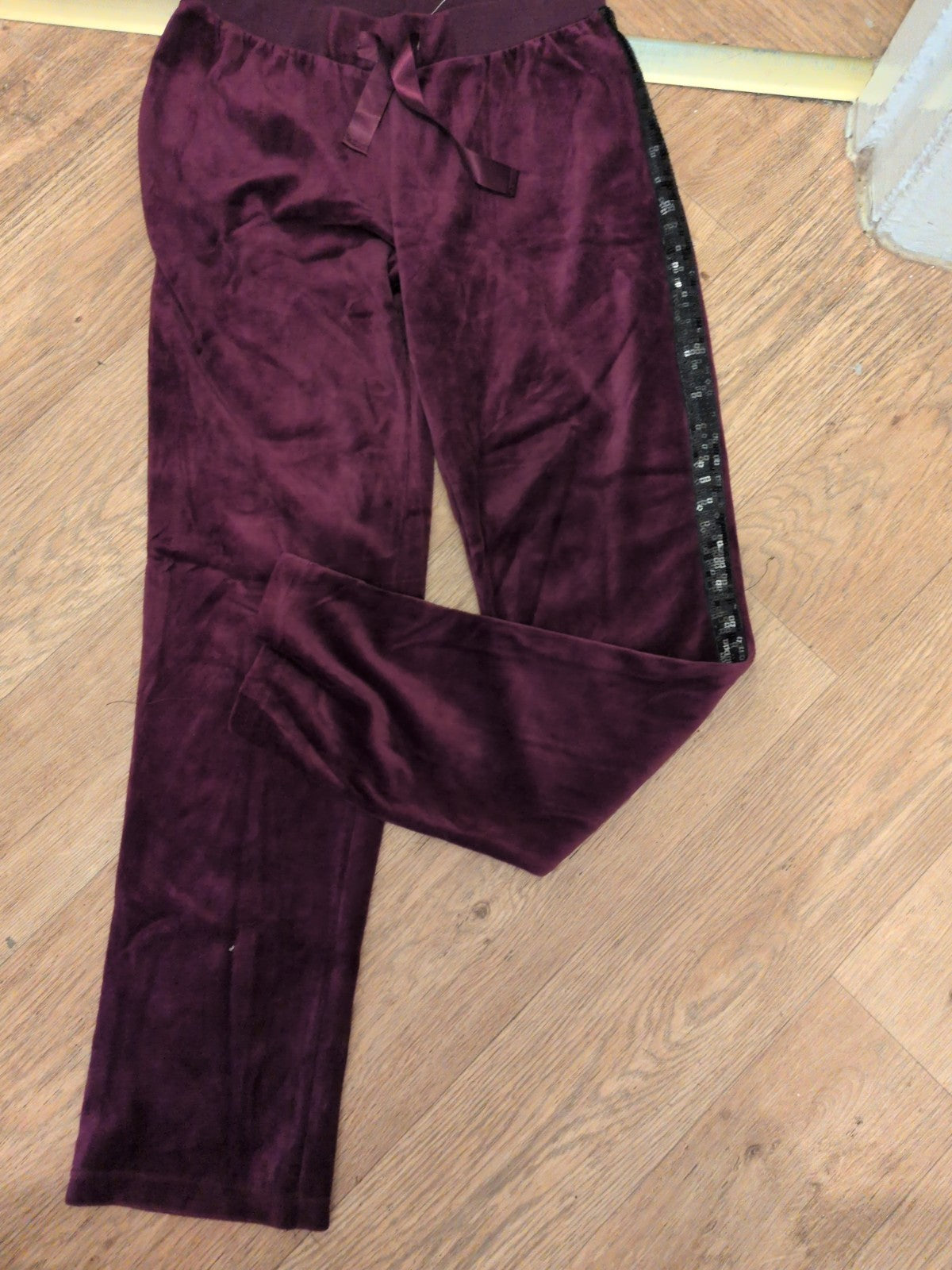 Esmara Small Purple With Black Sequin Elasticated Jogger