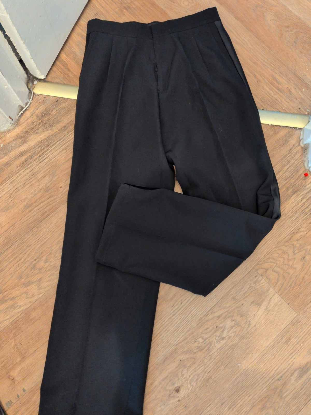 30" Black Smart Trousers