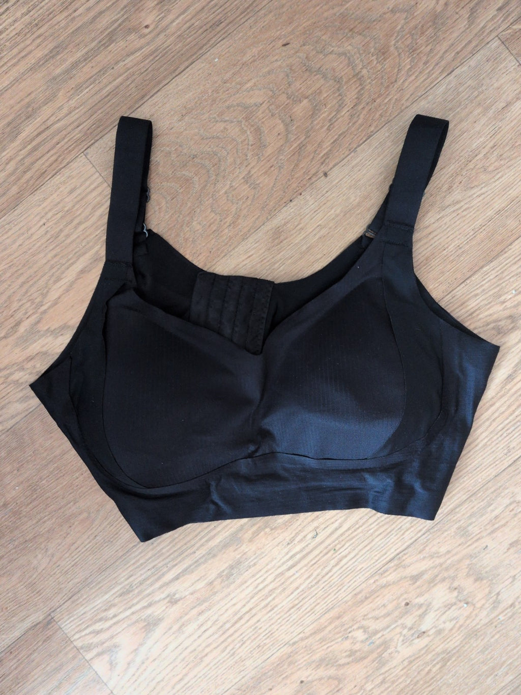2XL Black Seamless Padded Bra No Wires