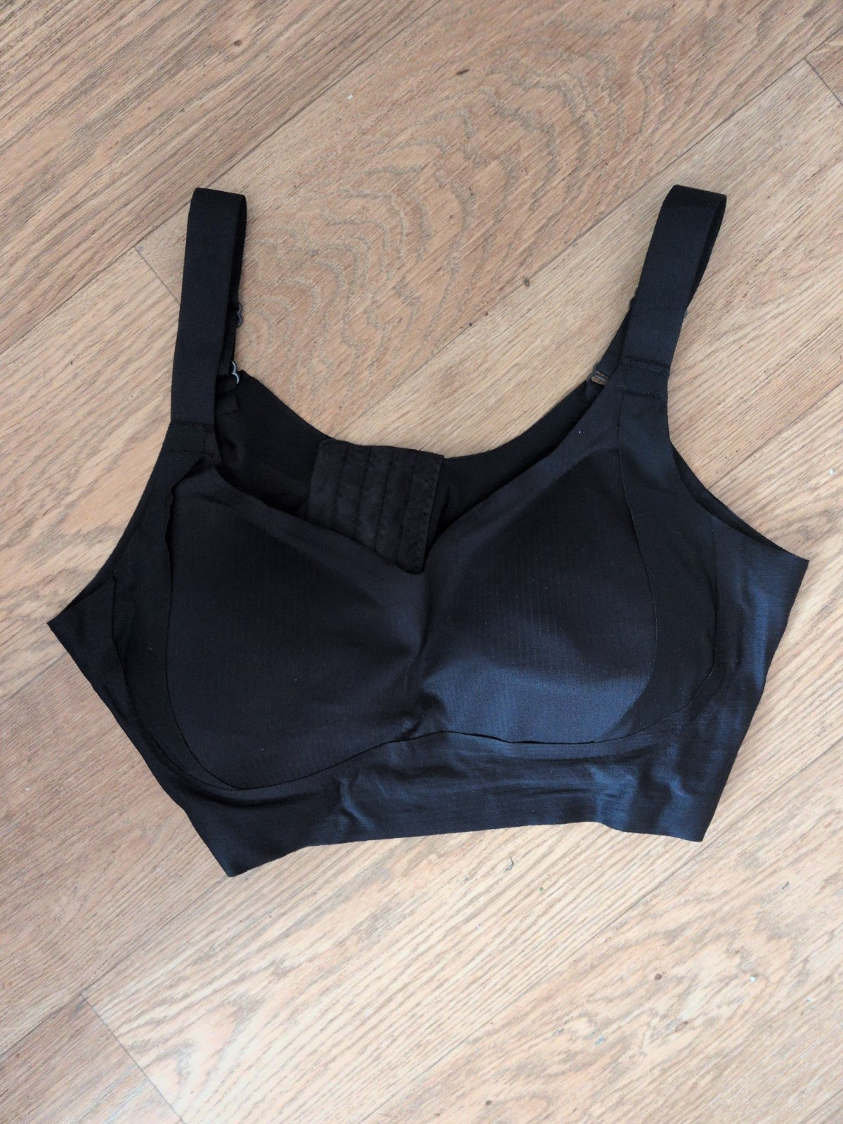 2XL Black Seamless Padded Bra No Wires