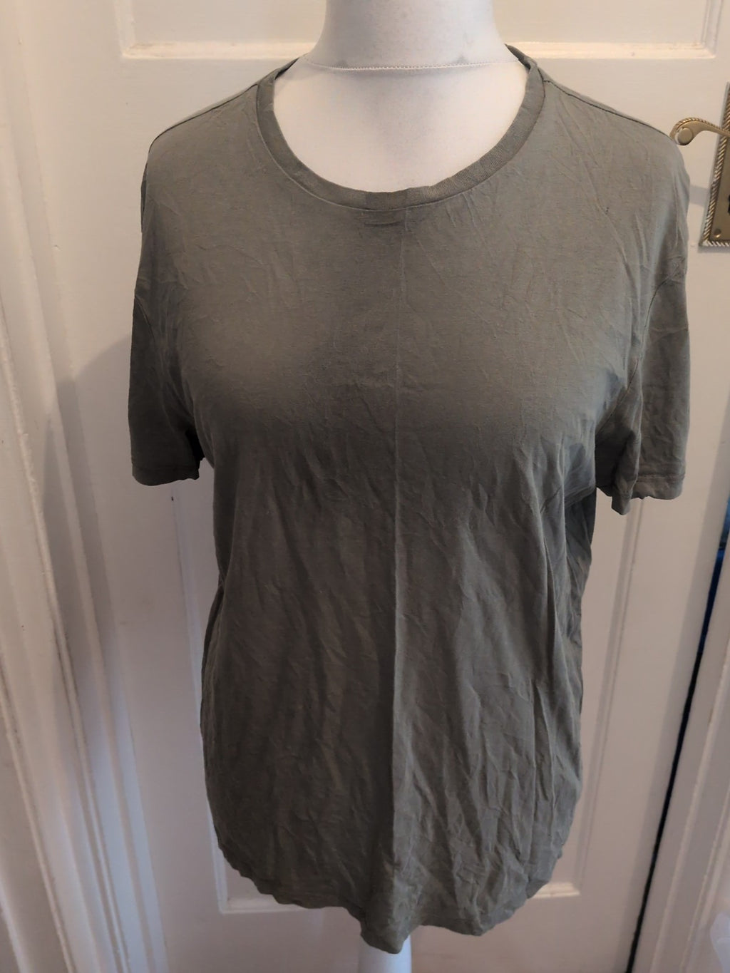 Topman Slim Fit Khaki Short Sleeve T-shirt