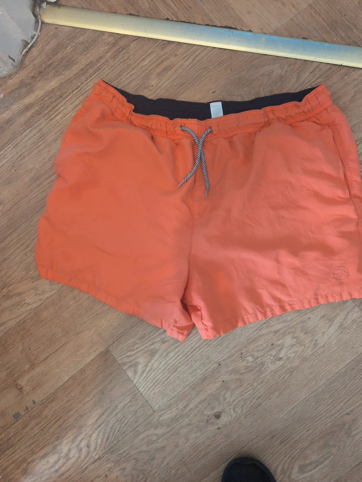 Tu Large Orange Elasticated Swim Shorts