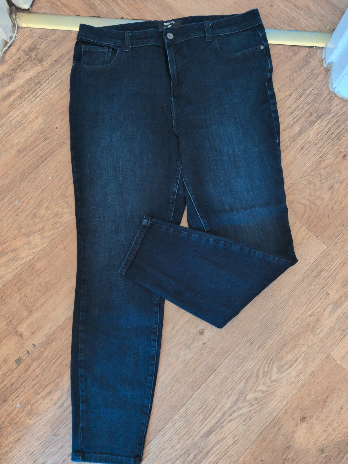 Ladies Denim By TU Size 16s Skinny Dark Blue Jeans