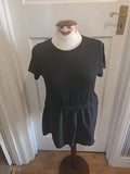 Ladies New Look Size 12 Black Short Sleeved Blouse