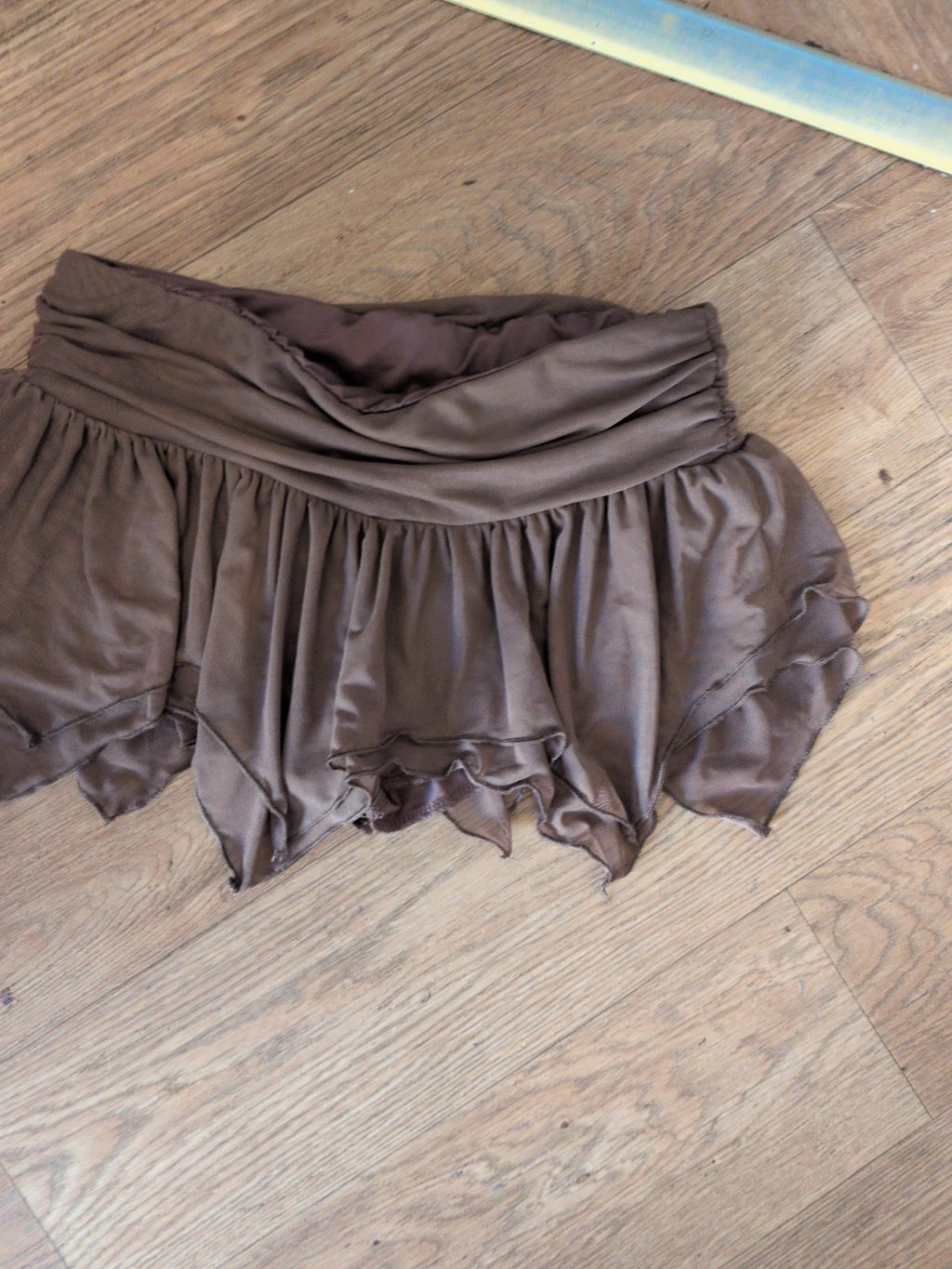 Shein Xs Brown Slight Stretch Skort *