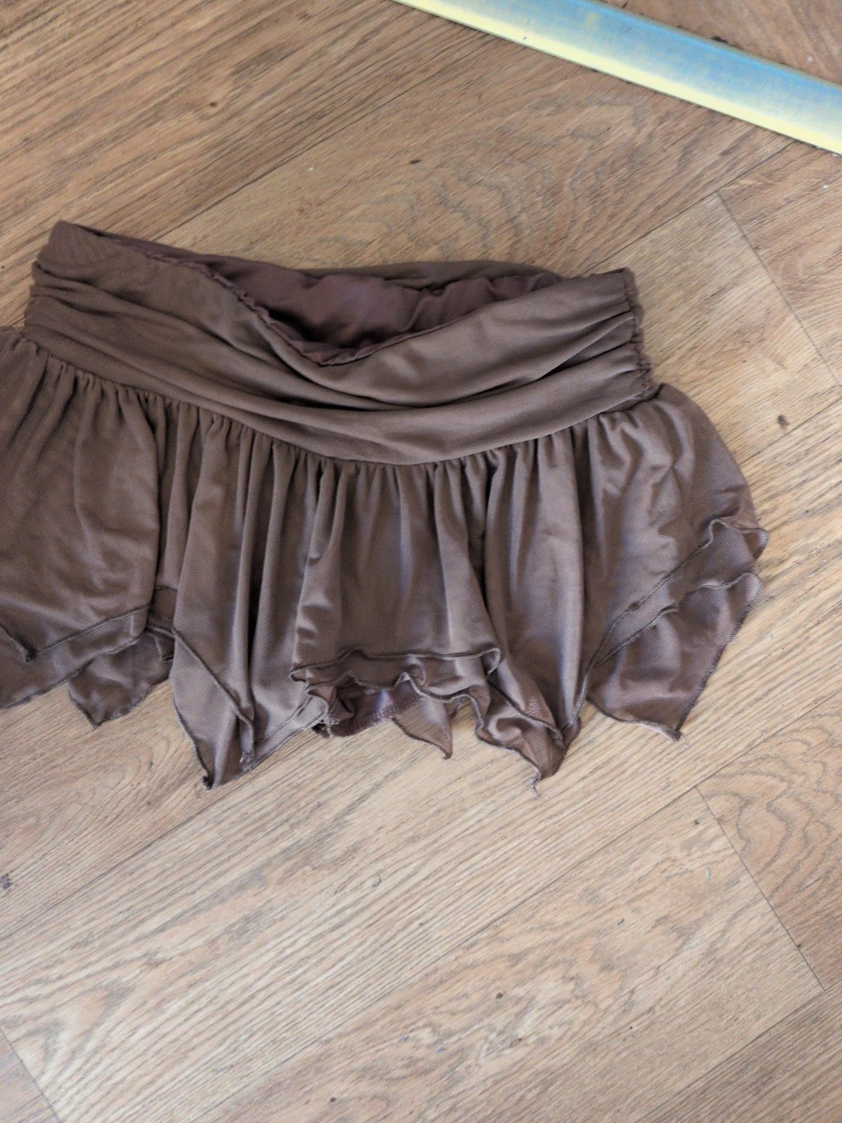 Shein Xs Brown Slight Stretch Skort *