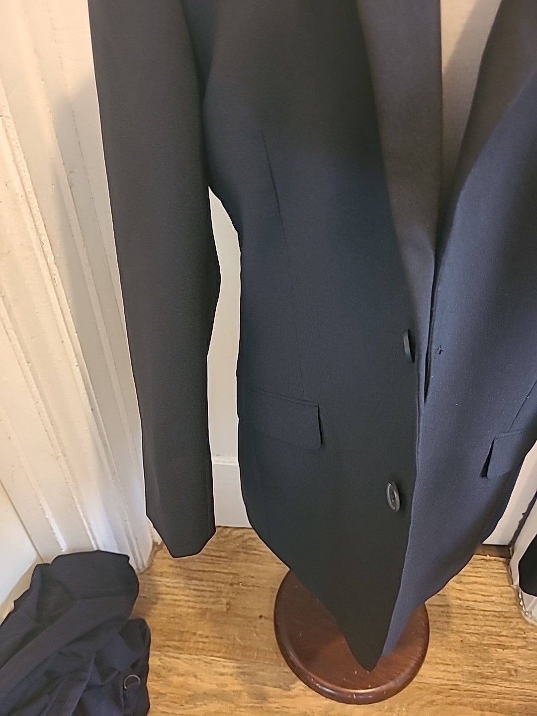 Mens George Size 40L Black Lined Padded Dinner Jacket