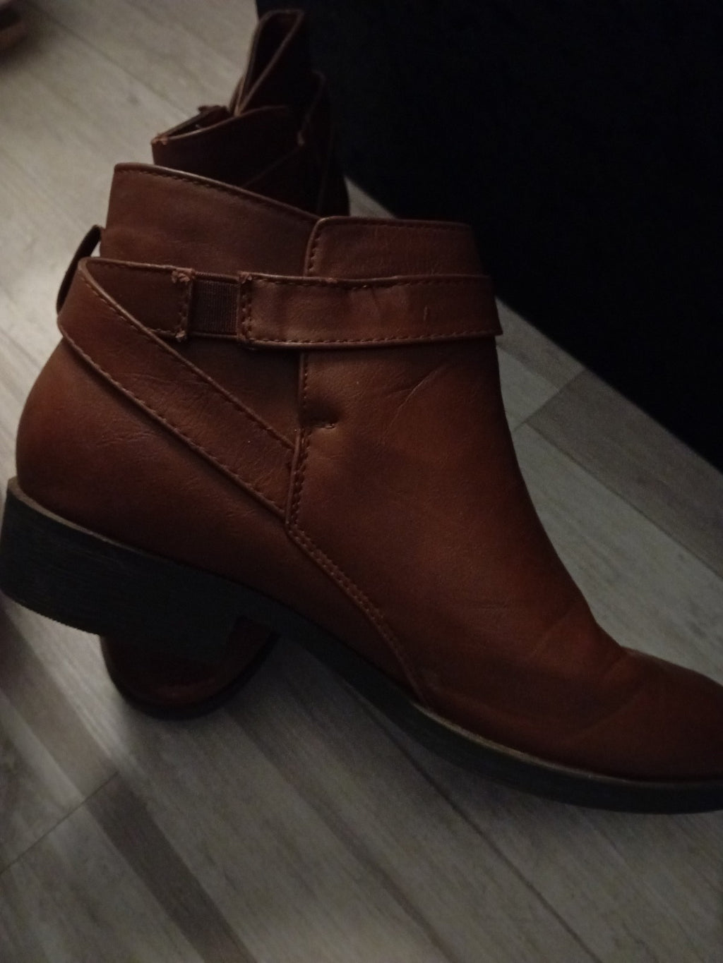 Ladies Tan Ankle Boots Size 7 Newlook Free Delivery