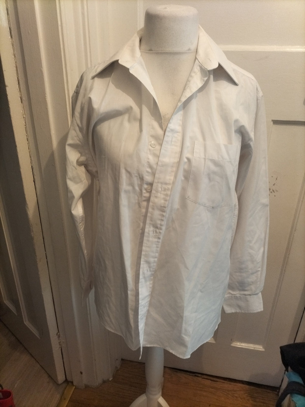 Primark Essentials 15.5 White Long Sleeve Shirt