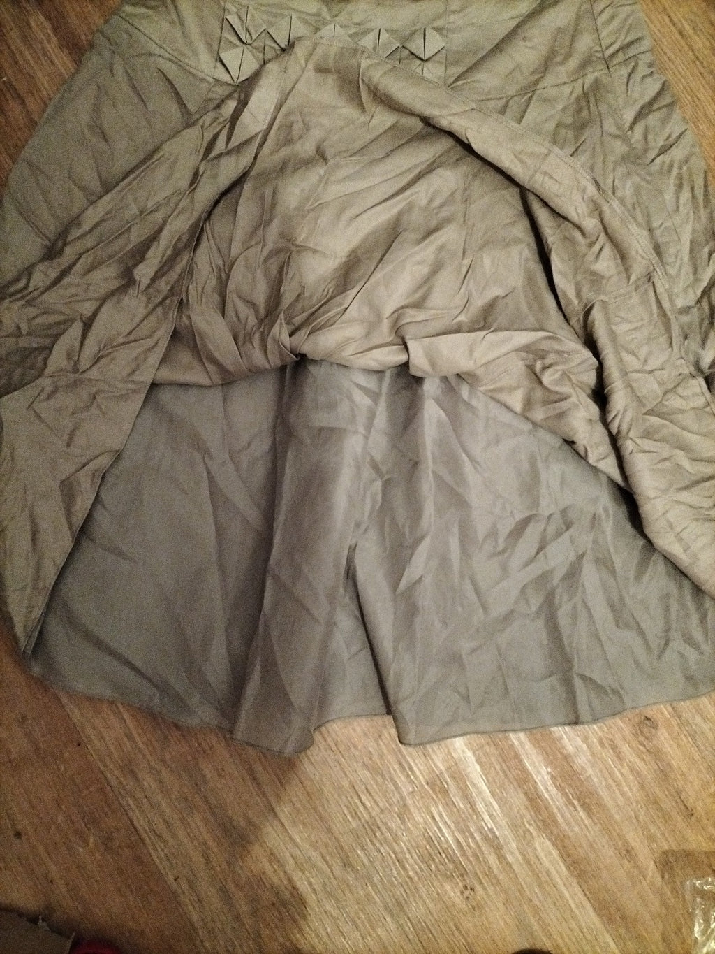 Ladies Marks And Spencer Size 14 Light Buff Long Skirt