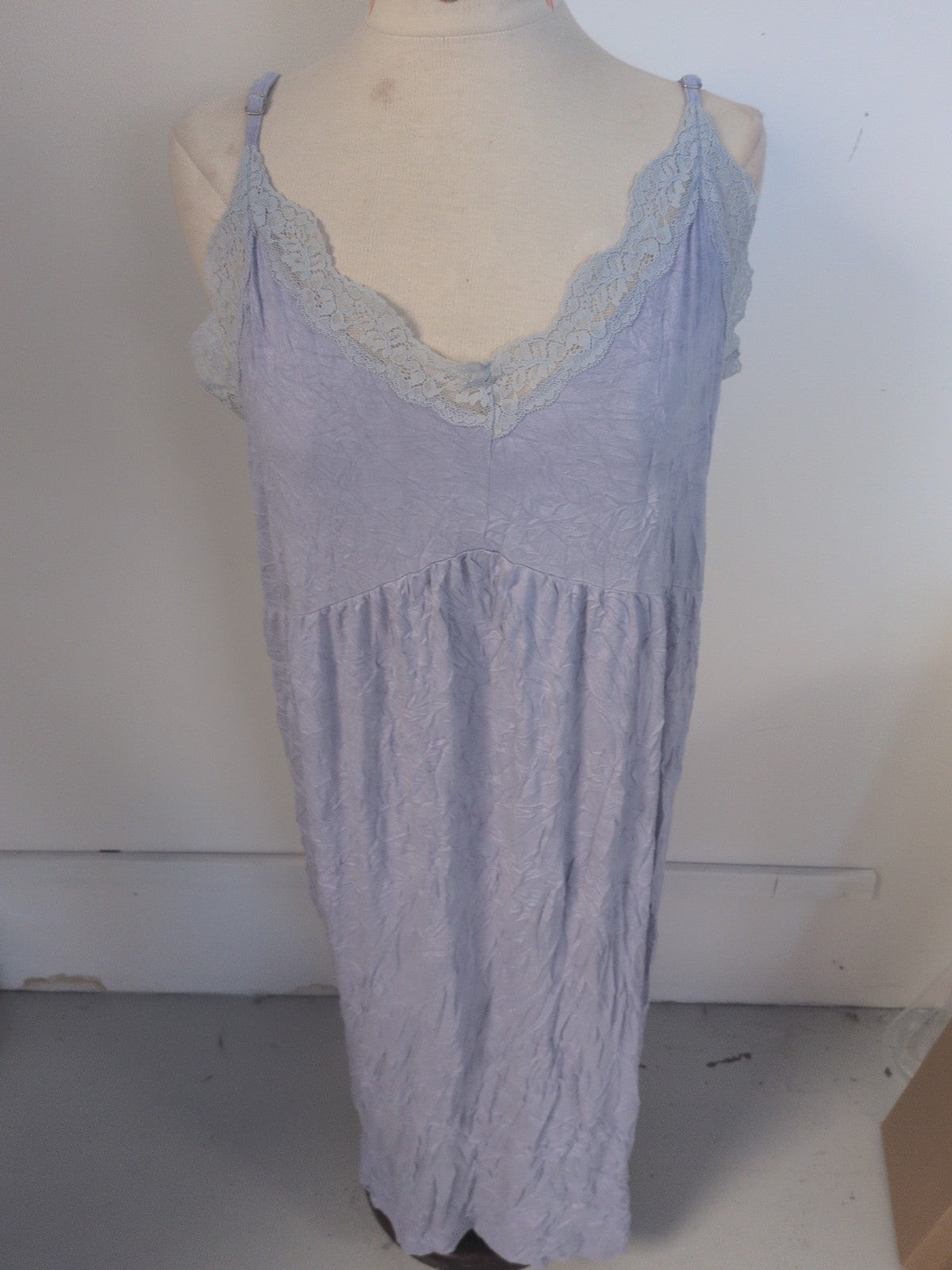 F&F 16-18 Lilac Frill Hem Sleeveless Nighty Pyjama