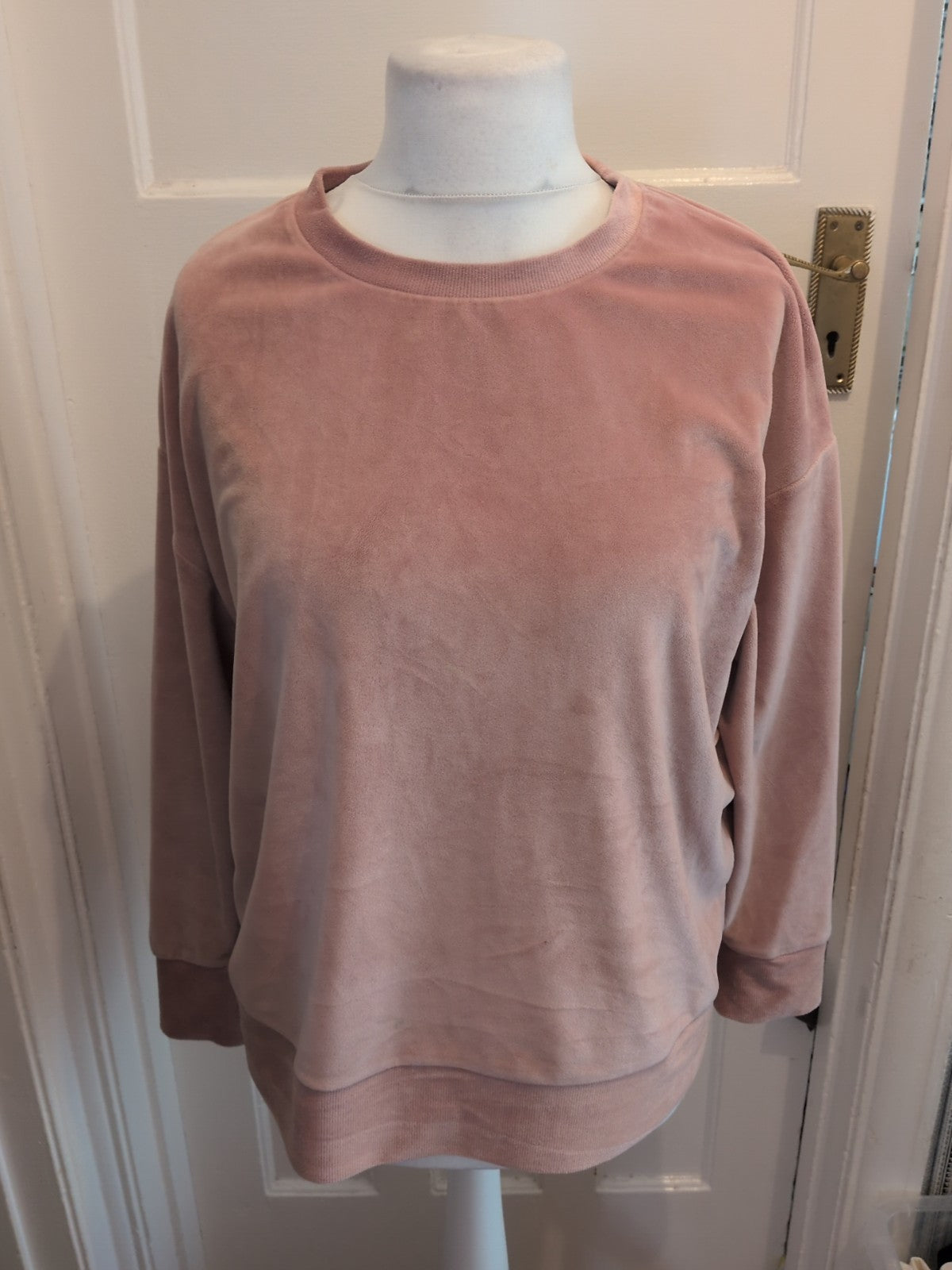 Ladies George Size 16-18 Pink Pyjama Jumper Ultra Soft