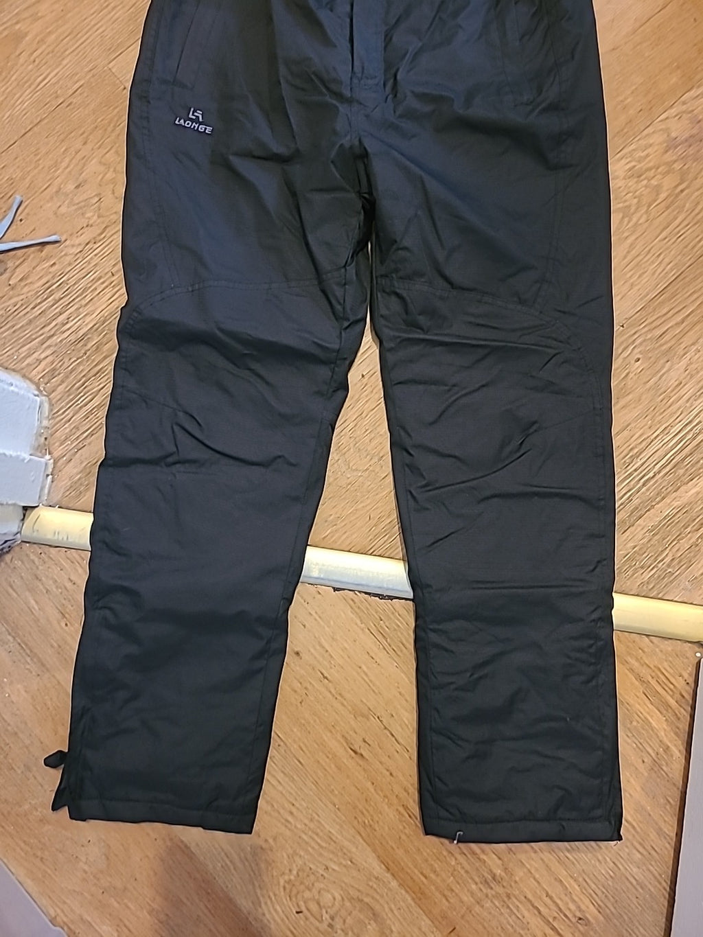Mens La Laonge Size XL Black Snow Trousers