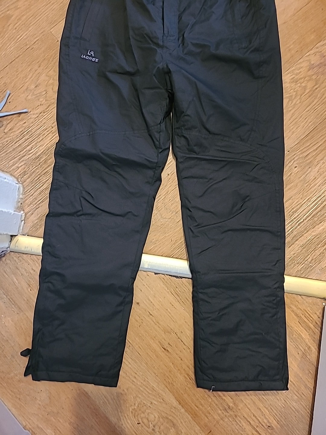 Mens La Laonge Size XL Black Snow Trousers