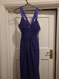 Ladies Size 2 Purple Sleeveless Bridemaid Dress