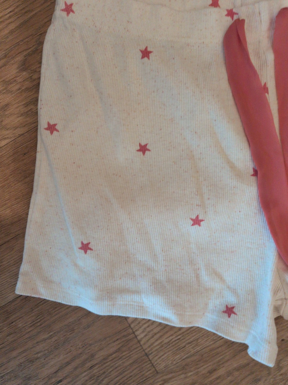 George 12-14 Cream And Pink Star Pyjama Shorts