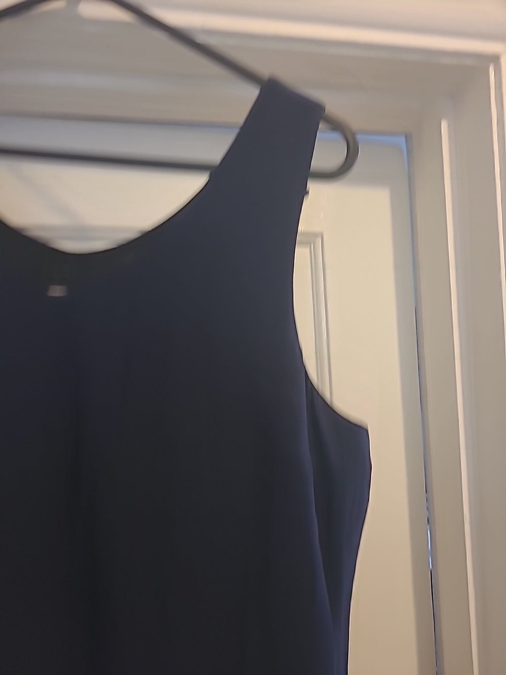 Ladies Wheaton&Katzltd Size 8 Navy Lined Sleeveless Tshirt