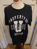 Mens Primark Size XL Black "Boston" Print Tshirt
